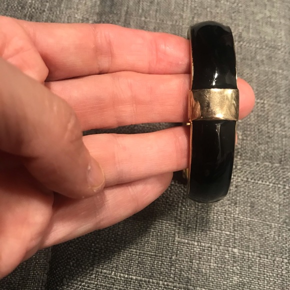 Black Bangle Bracelet - Picture 3 of 4